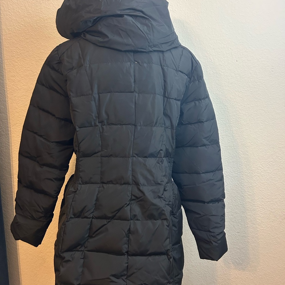 Women’s Cole Haan Signature Black Puffer Quilted Mid Length Jacket Size XL - Picture 3 of 11